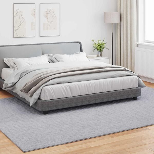 vidaXL Tapetes de &aacute;rea Retangular Cinzeto 340 x 240 cm