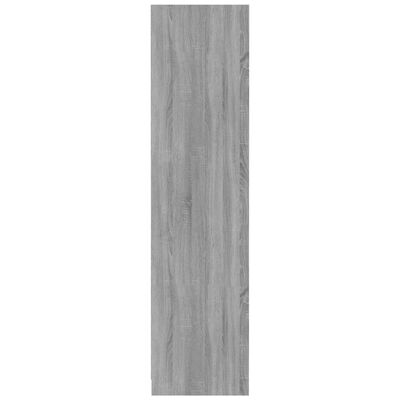 vidaXL Roupeiro 100x50x200 cm derivados de madeira cinzento sonoma