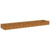 vidaXL Canteiro elevado de jardim 482x100x36 cm a&ccedil;o corten
