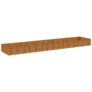 vidaXL Canteiro elevado de jardim 482x100x36 cm a&ccedil;o corten