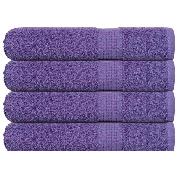 vidaXL Toalhas de sauna FROGN 4 pcs 80x200 cm 360 g/m&sup2; roxo