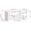 vidaXL Unidades de TV Branco 105 x 33 x 46 cm Madeira processada