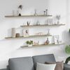 vidaXL Prateleiras de parede 4 pcs 100x9x3 cm carvalho sonoma