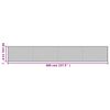 vidaXL Tapete retangular 60x400 cm bambu preto