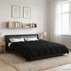 vidaXL Duvet de Ano Inteiro Colchonete Preto 240 x 260 cm Microfibra