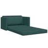vidaXL Sof&aacute;-Cama 110cm Verde Escuro tecido