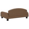 vidaXL Cama para c&atilde;es 70x45x30 cm tecido castanho