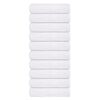 vidaXL Toalhas de banho FROGN 10 pcs 70x140 cm 360 g/m&sup2; branco