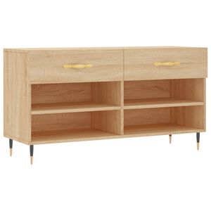 vidaXL Banco sapateira 102x35x55 cm deriv. madeira carvalho sonoma