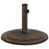 vidaXL Base para guarda-sol ferro fundido 45x45x30 cm bronze