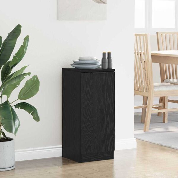 vidaXL Buffet Carvalho Preto 30 x 30 x 70 cm Madeira processada