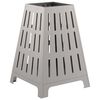 vidaXL Fire Pit Castanho 50 x 50 x 70 cm A&ccedil;o resistente &agrave;s intemp&eacute;ries