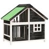 vidaXL Casota para c&atilde;es 96x60,5x87 cm pinho maci&ccedil;o cinzento