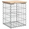 vidaXL Banco de jardim c/ design gabi&atilde;o 33x31x42 cm pinho maci&ccedil;o