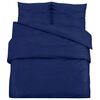 vidaXL Conjunto capa de edred&atilde;o 200x220cm microfibra leve azul marinho