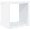 vidaXL Prateleiras de parede em forma de cubo 4 pcs 22x15x22 cm branco