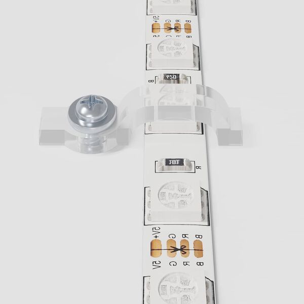 vidaXL Fita LED 4 pcs Preto e Transparente 120 x 0,8 x 0,3 cm