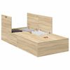 vidaXL Estrutura da Cama com armazenamento Carvalho sonoma 90 x 190 cm