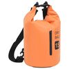 vidaXL Bolsa imperme&aacute;vel com fecho 15 L PVC laranja
