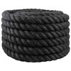 vidaXL Corda de Juta 400 mm 10 m Preto 100% juta Tossa
