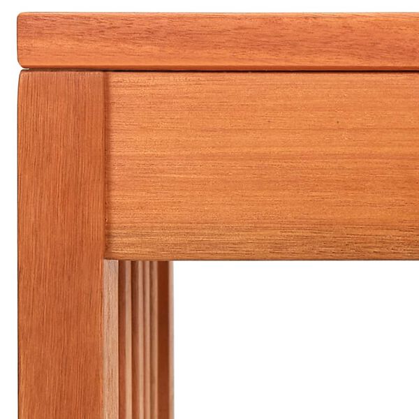 vidaXL Banco de jardim 130 cm madeira de eucalipto maciça