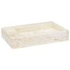 vidaXL Lavat&oacute;rio 58x39x10 cm m&aacute;rmore cor creme