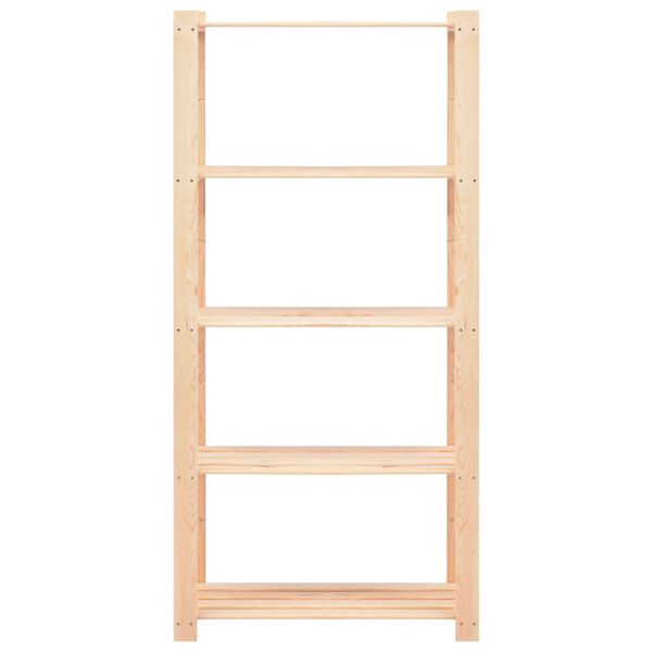 vidaXL 2 unidades arruma&ccedil;&atilde;o 5 prateleiras 80x38x170cm pinho 250 kg