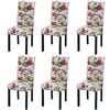 vidaXL Cadeiras de jantar 6 pcs tecido multicor