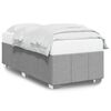 vidaXL Estrutura de cama sem colch&atilde;o 100x200 cm tecido cinzento-claro