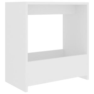vidaXL Mesa de apoio 50x26x50 cm derivados de madeira branco