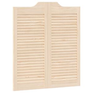 vidaXL Portas de Correr Natural 90 x 40 cm Madeira de Pinho Maci&ccedil;a