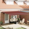 vidaXL Toldo Retr&aacute;til laranja e castanho 450 &times; 300 cm