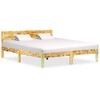 vidaXL Estrutura de cama madeira recuperada maci&ccedil;a 180x200 cm