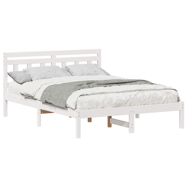 vidaXL Estrutura da Cama Branco 140 x 190 cm