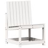 vidaXL Cadeira de jardim 50,5x55x77 cm pinho maci&ccedil;o branco