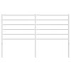 vidaXL Cabeceira de substitui&ccedil;&atilde;o 140 cm metal branco