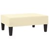 vidaXL Apoio de p&eacute;s 78x56x32 couro artificial cor creme