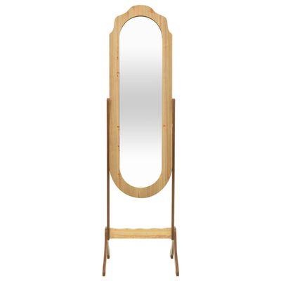 vidaXL Espelho de pé 45,5x47,5x160 cm derivados de madeira
