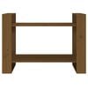 vidaXL Estante/divis&oacute;ria 80x35x56,5 cm madeira maci&ccedil;a castanho mel