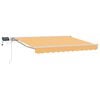 vidaXL Estrutura de Toldo Manual com LEDs Areia 3,5 x 2 m