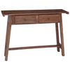 vidaXL Mesa Castanho 110 x 30 x 79 cm Madeira de Mogno S&oacute;lida