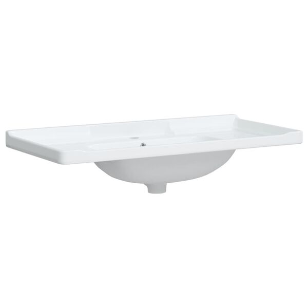vidaXL Lavat&oacute;rio casa de banho retangular 71x48x19,5cm cer&acirc;mica branco