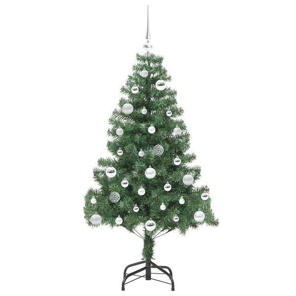 vidaXL &Aacute;rvore de Natal com 150 LEDs com suporte Verde 150 cm PVC