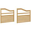 vidaXL M&oacute;dulo de Apoios de Bra&ccedil;o 2 pcs Branco 79 x 4 x 73 cm