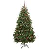 vidaXL &Aacute;rvore de Natal Artificial Verde 210 cm PVC e Metal