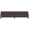 vidaXL Cama Box com colch&atilde;o Marrom Escuro 140 x 190 cm tecido