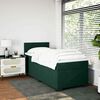 vidaXL Cama com molas/colch&atilde;o 90x190 cm veludo verde-escuro