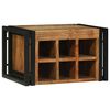 vidaXL Escorredor de Vinho 2 unid. Marrom e Preto 46 x 35 x 27,5 cm