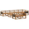 vidaXL Conjunto de Sof&aacute;s para Exterior 9 pcs Natural
