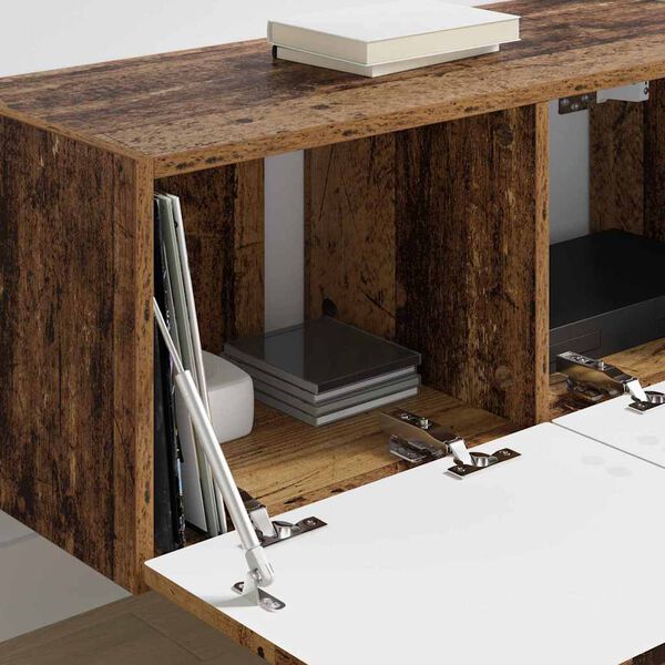 vidaXL Arm&aacute;rio de TV de Parede Madeira Antiga 60 x 31 x 29.5 cm